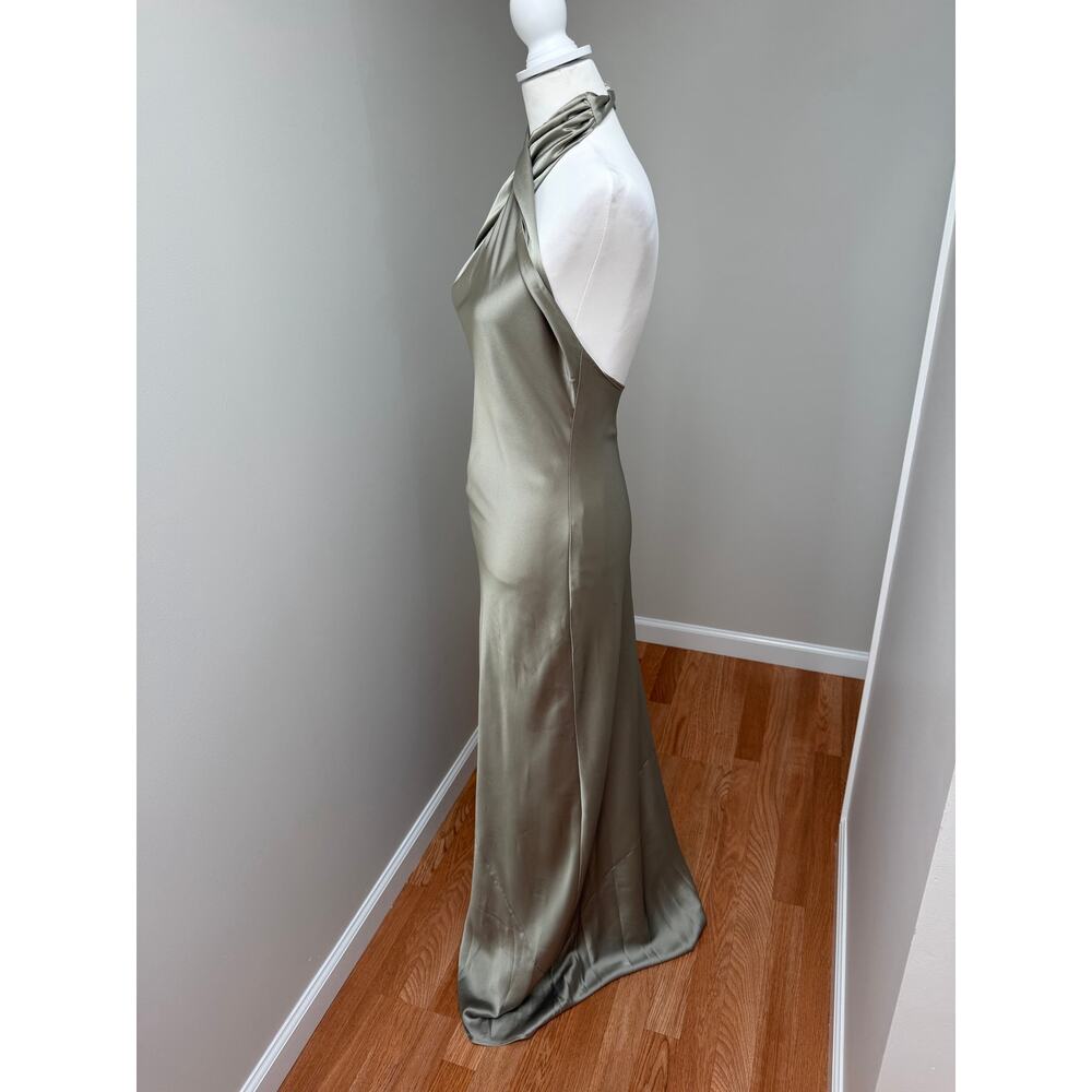 Show Me Your Mumu Jasmine Halter Maxi Dress Moss Green Size XXS - Picture 5 of 9